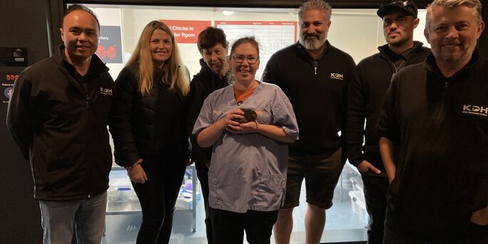 Kiwi Designed Homes team at the National Kiwi Hatchery at Rainbow Springs