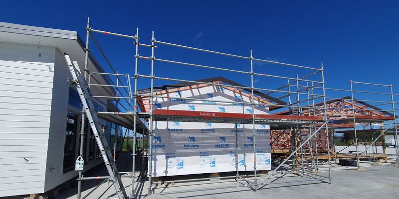 image of our building area - another transportable home being built for delivery in the Waikato, Bay of Plenty and Hawke's Bay