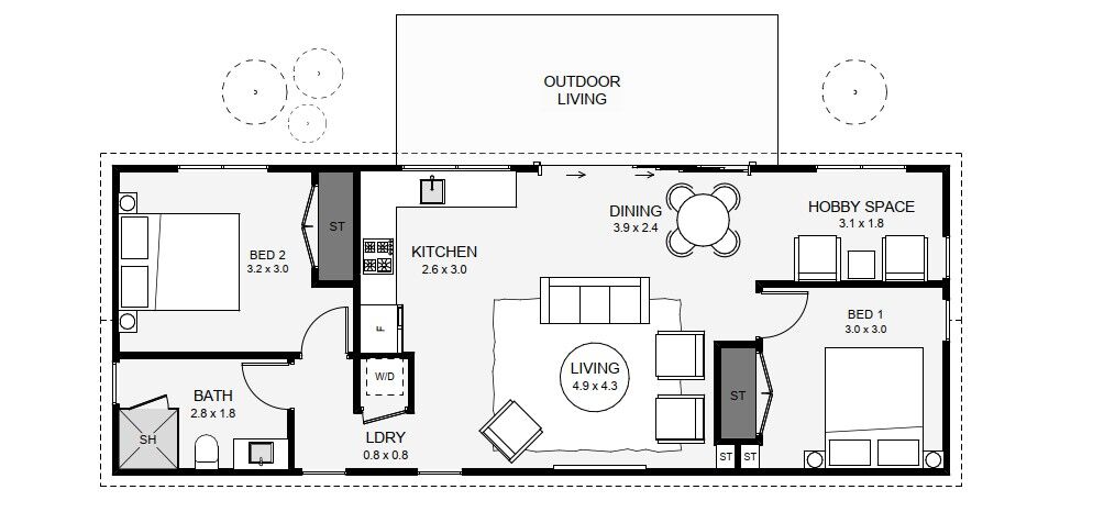NEW DESIGN - Miromiro, 2 Bed - 70sqm - $223,300*