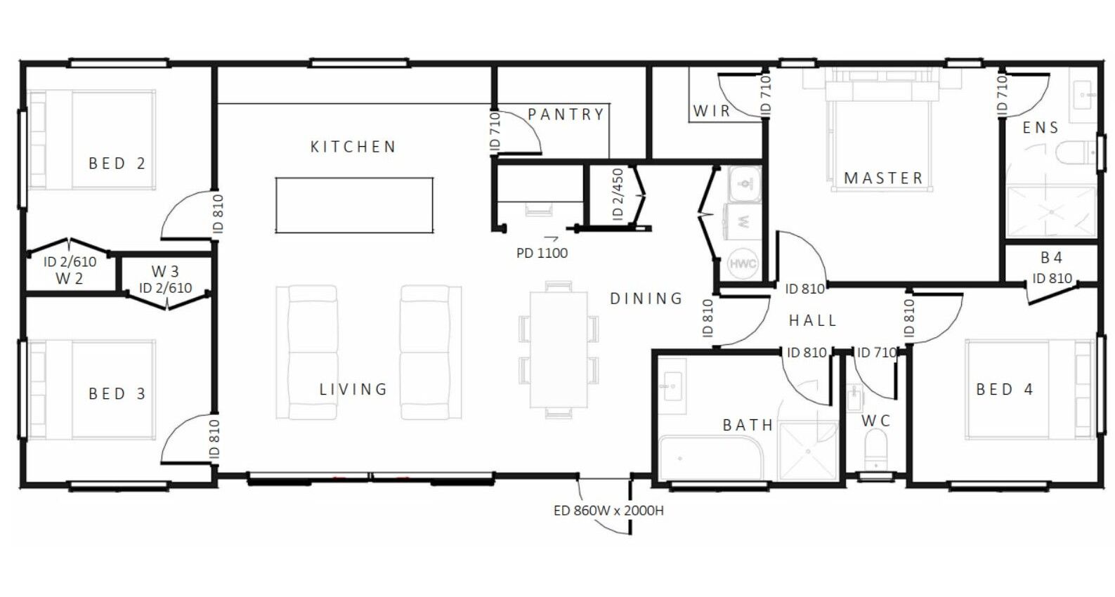 NEW DESIGN - The Rimu, 4 Bed - 120sqm - $338,100*