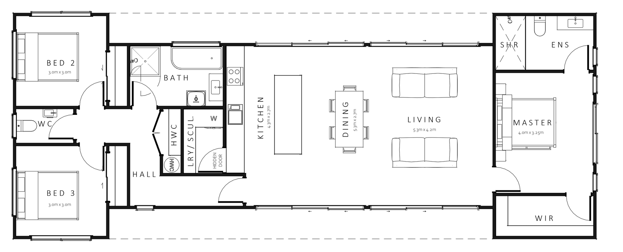 NEW DESIGN - Pōhutukawa, 3 Bed - 120sqm - $363,700*