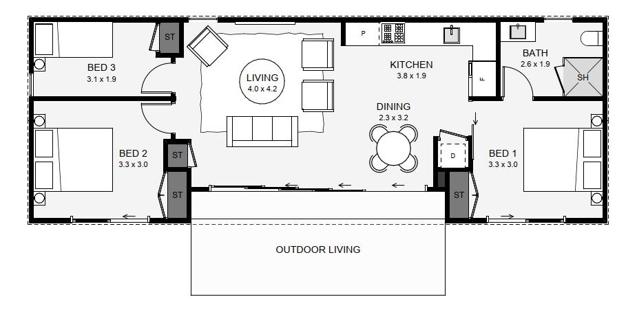 NEW DESIGN - Nīkau, 3 Bed - 70sqm - $237,700*