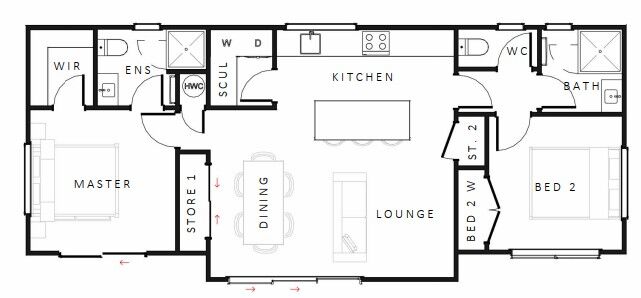 NEW DESIGN - Kiwi 2, 2 Bed - 70sqm - $257,500* 